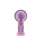 Pink and Purple Color 2-in-1 Mini Fan - Desktop Stand Mode with USB Charging