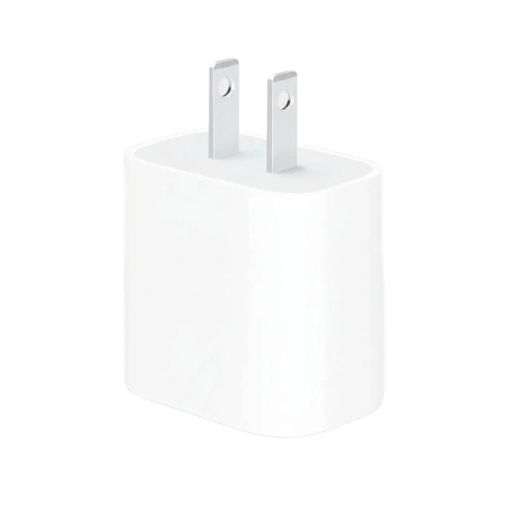 Apple 20W USB-C PD Fast Charging Adapter - compact 2-pin wall charger with Power Delivery 3.0 technology and smart chip safety protection for iPhone and iPad