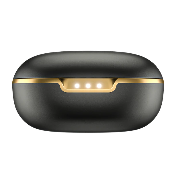 Ronin R-7065 Eclipse Wireless Earbuds
Black and gold electronic device case on a white background