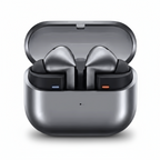 Wireless Buds pro 3 earbuds in a charging case on a white background