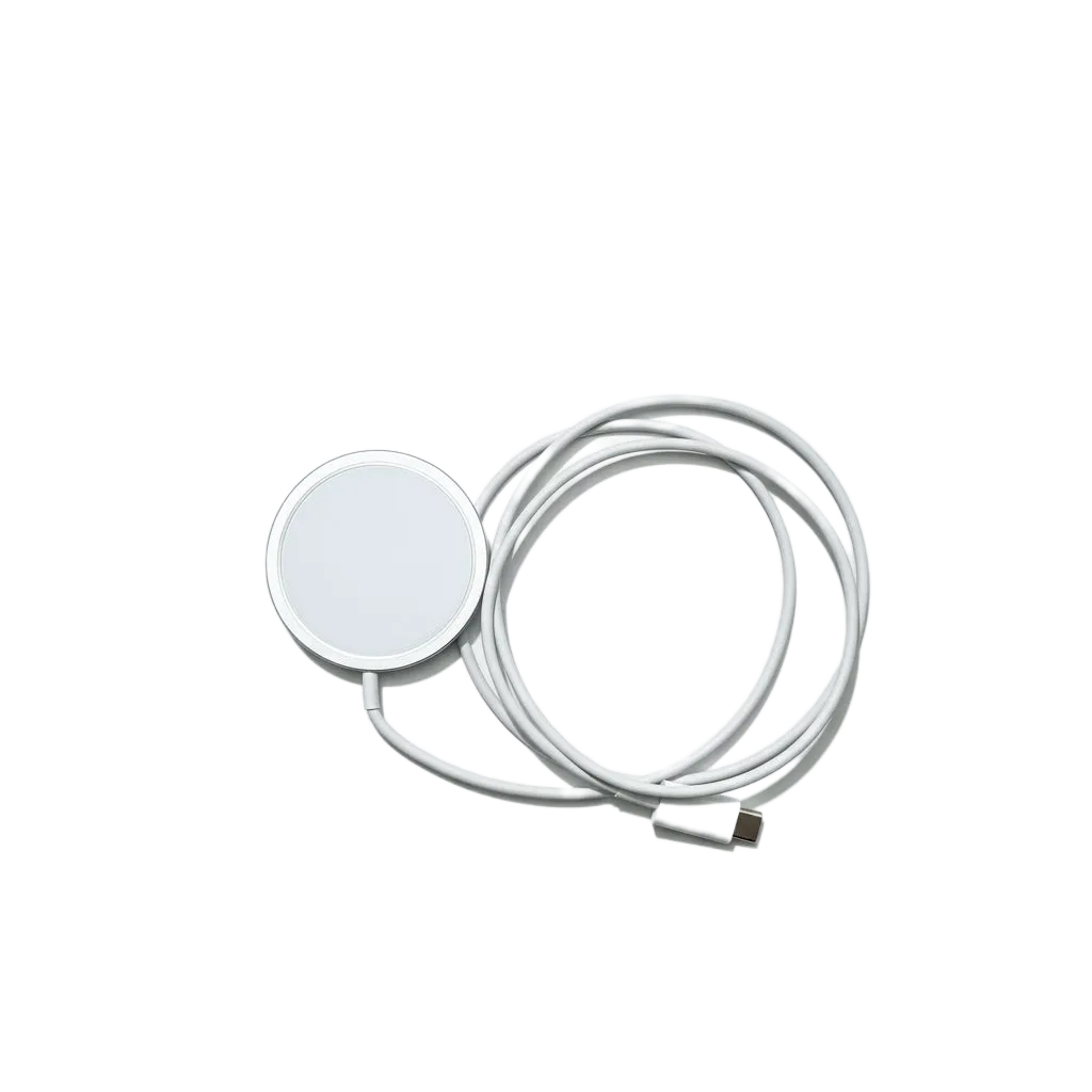 15W MagSafe Wireless Charger - Qi-enabled fast charging pad with built-in temperature control and overcharge protection for safe charging