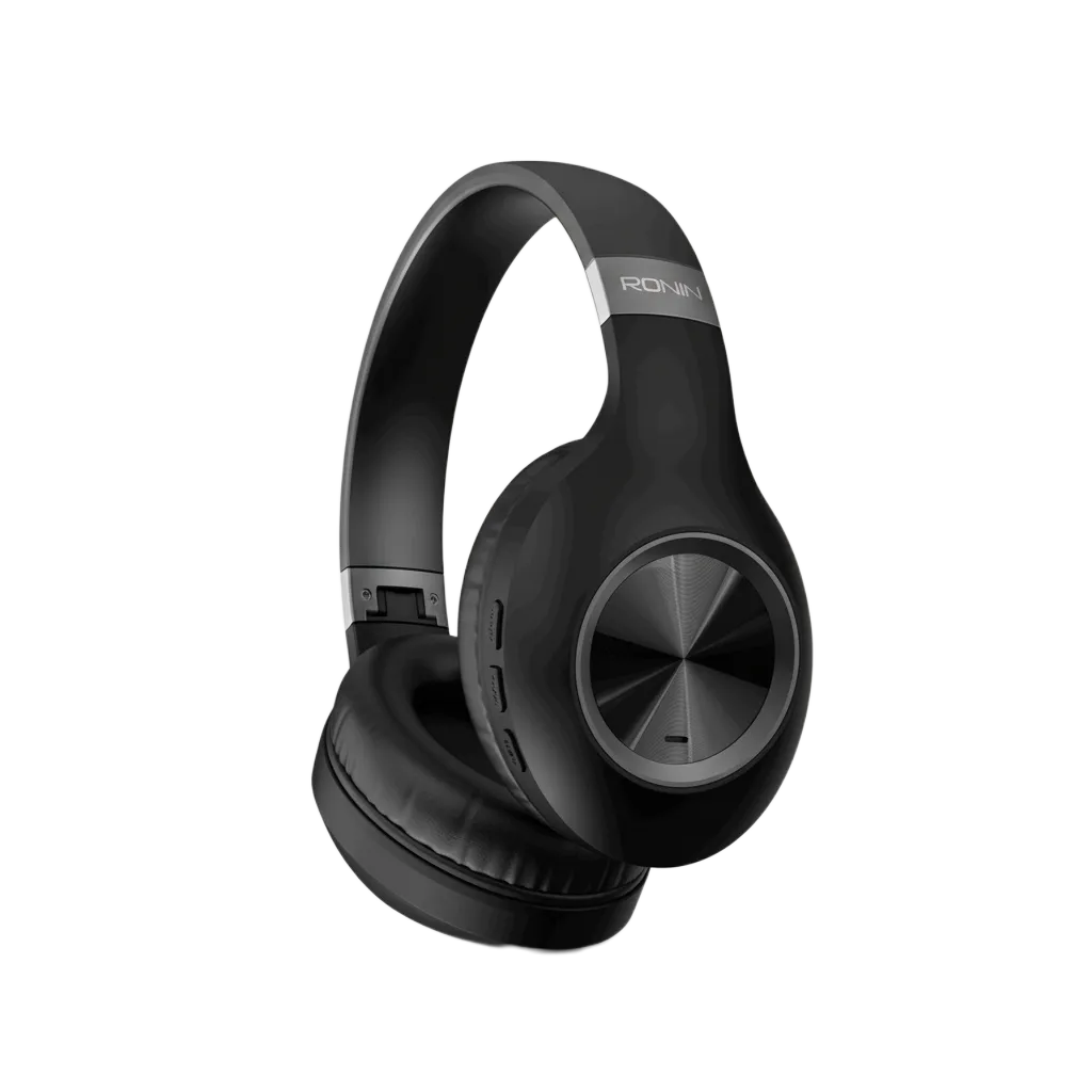 Ronin R-1500 Deep Bass Wireless Over-Ear Headphones - Bluetooth headphones with plush ergonomic earcups for all-day comfort and extended battery life