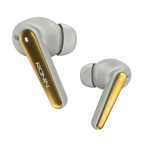 Ronin R-7065 Eclipse Wireless Earbuds in White - premium earbuds with active noise cancellation, touch controls for calls and music, and immersive listening across all genres