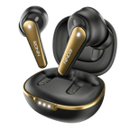 Ronin R-7065 Eclipse Wireless Earbuds in Black with charging case - premium TWS earbuds featuring active noise cancellation, extended battery life, and seamless Bluetooth connectivity