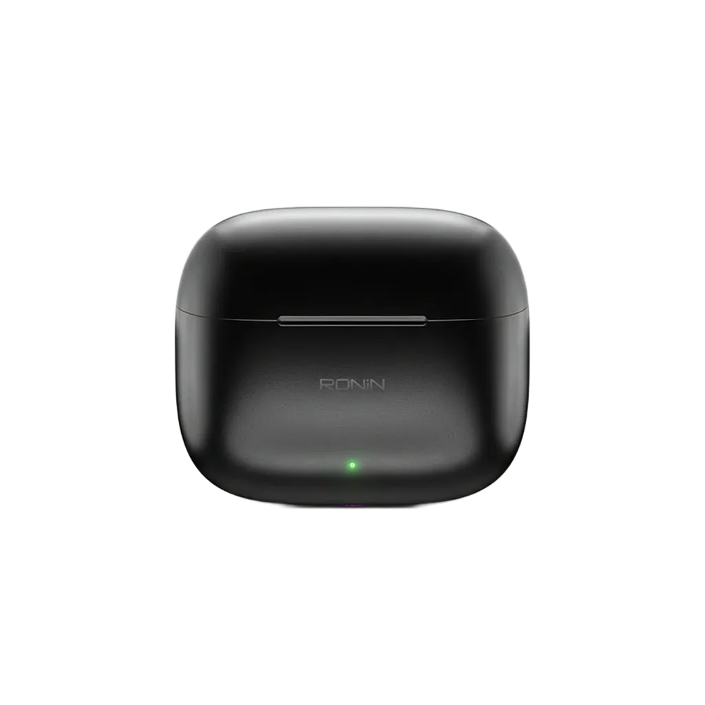 Ronin R-740 Vivid TWS Earbuds Black - 20 hours total playtime with 5 hours constant playback and custom EQ settings for immersive deep bass sound