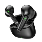Ronin R-740 Vivid TWS Earbuds in Black with charging case - 13mm deep bass drivers with Bluetooth 5.3 and IPX4 water resistance for workouts