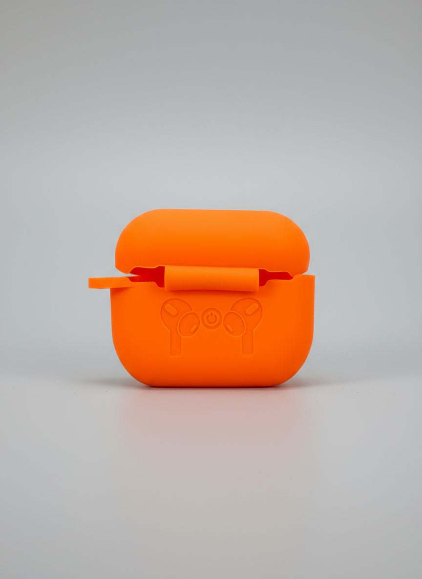 AirPods Pro 2 orange protective case back view