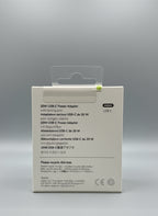 Apple 20W USB-C charger box back view