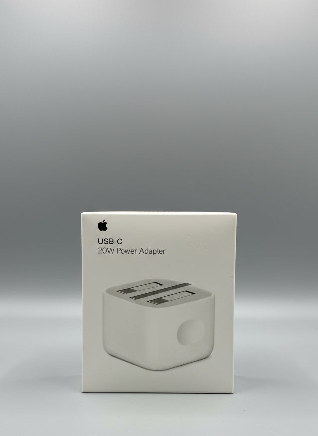 Apple 20W USB-C charger box front view