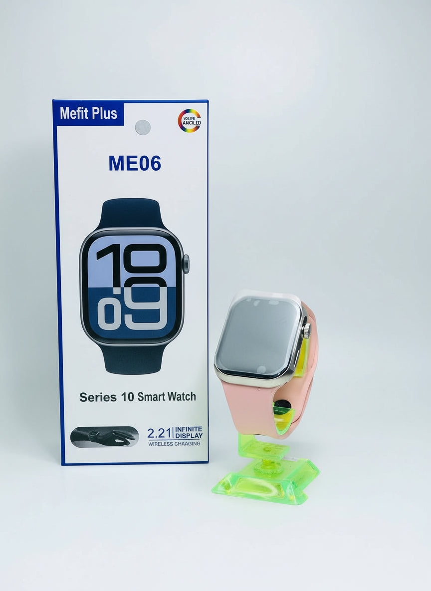 Smart watch with packaging on a marble surface