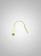 Pop-up Lightning headphone adapter for iPhone XS to 13 front view