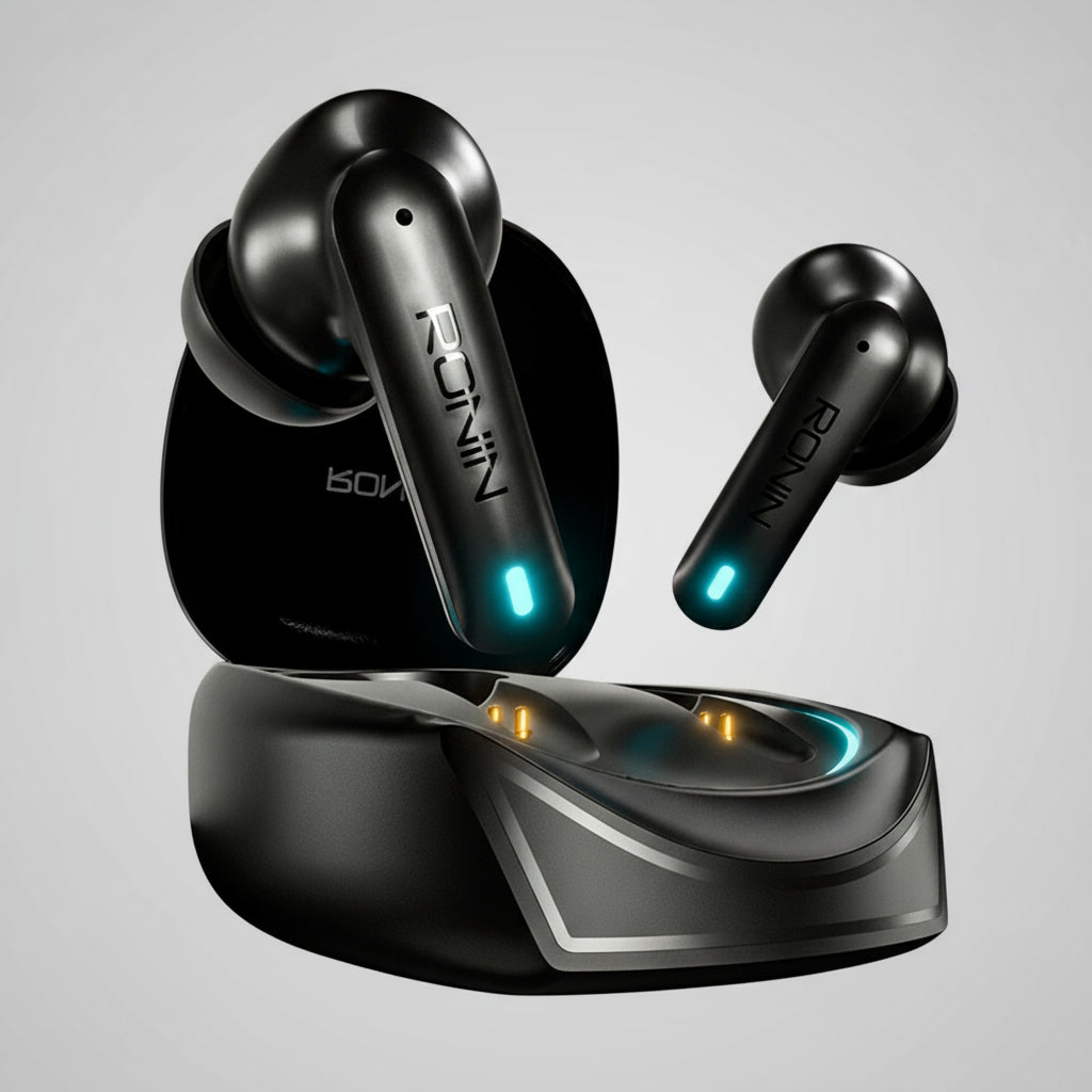 Ronin Dynasty earbuds with fast charging