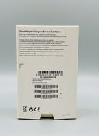 Samsung 45W USB-C Fast Charger UK plug retail box in black, back view