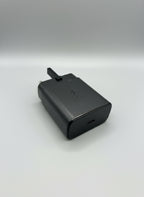 Samsung 45W USB-C Fast Charger UK plug in black, top view