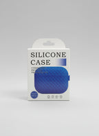 AirPods 4th generation blue textured silicone case