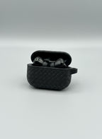 AirPods Pro 2nd generation black textured silicone case back view
