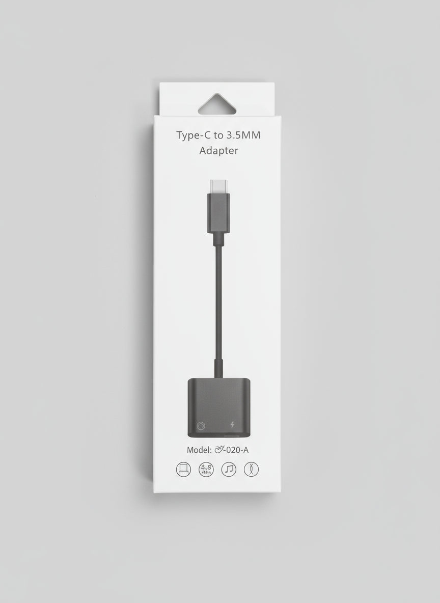 USB-C to 3.5mm audio adapter G720A, product box front view