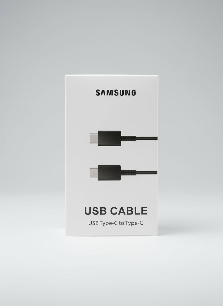 USB Type-C Samsung data cable black retail box front packaging