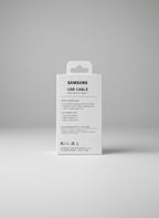 USB Type-C Samsung data cable  retail box back packaging